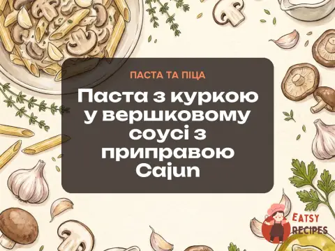 Паста з куркою у вершковому соусі з приправою Cajun