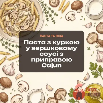 Паста з куркою у вершковому соусі з приправою Cajun
