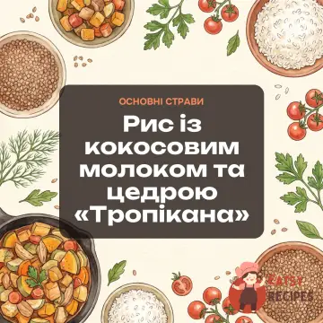 Рис із кокосовим молоком та цедрою «Тропікана»