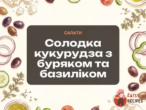 Солодка кукурудза з буряком та базиліком