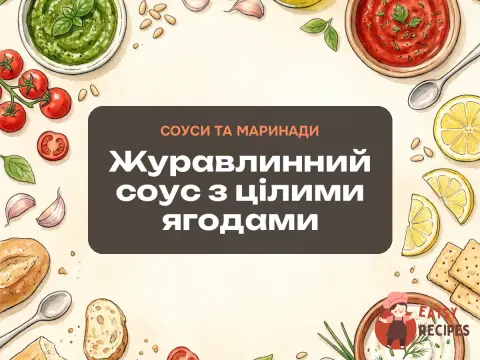 Журавлинний соус з цілими ягодами