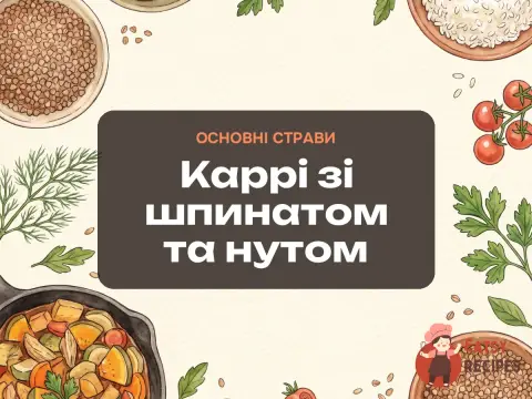 Каррі зі шпинатом та нутом