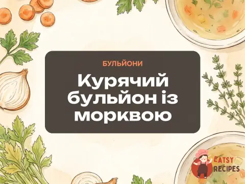Курячий бульйон із морквою