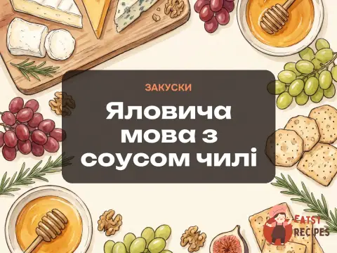 Яловича мова з соусом чилі