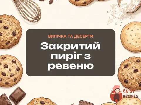 Закритий пиріг з ревеню