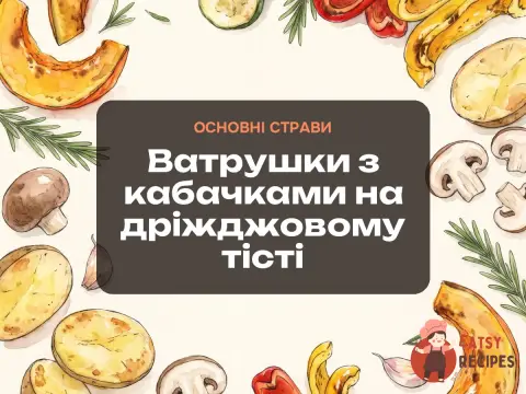 Ватрушки з кабачками на дріжджовому тісті