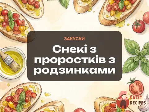 Снекі з проростків з родзинками