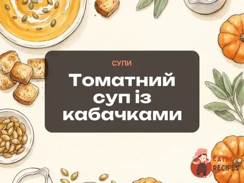 Томатний суп із кабачками