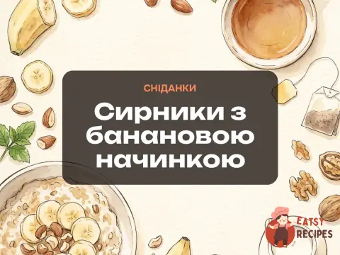 Сирники з банановою начинкою