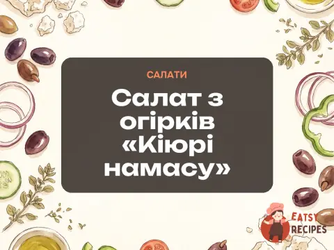 Салат з огірків «Кіюрі намасу»