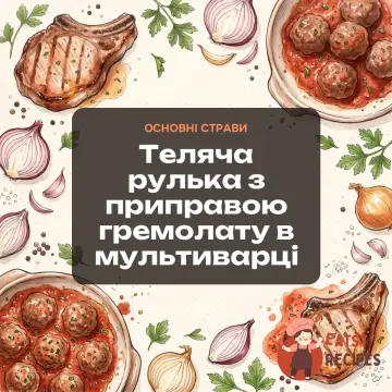 Теляча рулька з приправою гремолату в мультиварці