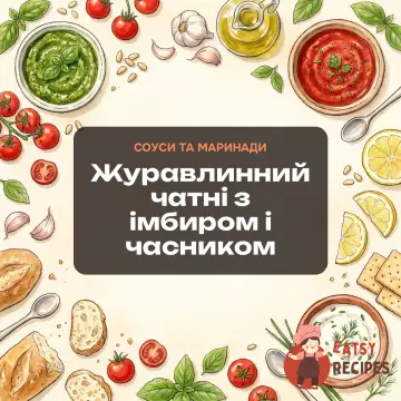 Журавлинний чатні з імбиром і часником