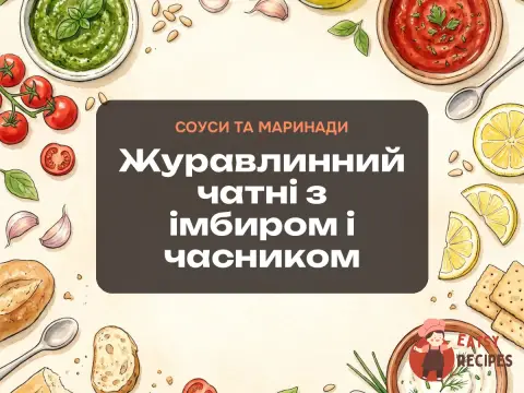 Журавлинний чатні з імбиром і часником