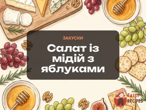 Салат із мідій з яблуками