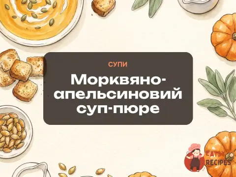 Морквяно-апельсиновий суп-пюре