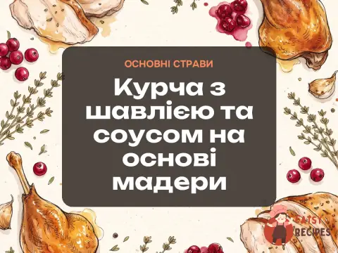 Курча з шавлією та соусом на основі мадери