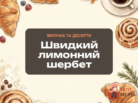 Швидкий лимонний шербет