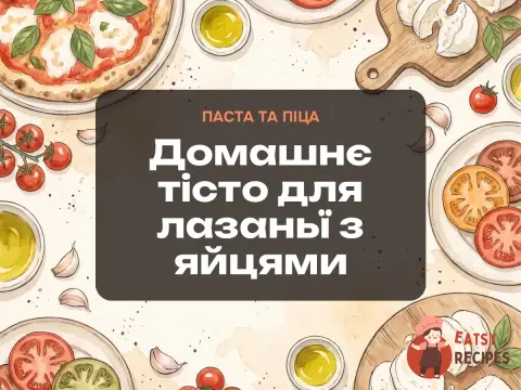 Домашнє тісто для лазаньї з яйцями