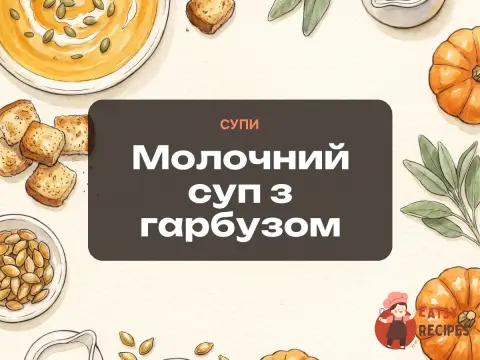 Молочний суп з гарбузом