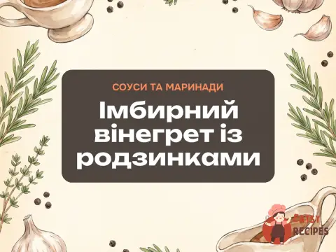 Імбирний вінегрет із родзинками