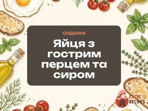 Яйця з гострим перцем та сиром