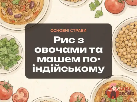 Рис з овочами та машем по-індійському
