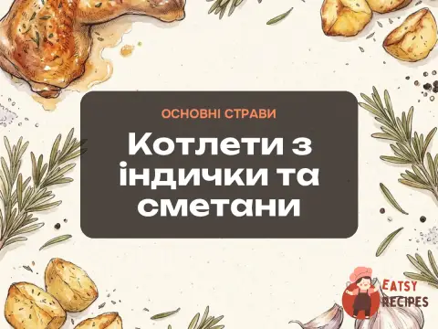 Котлети з індички та сметани