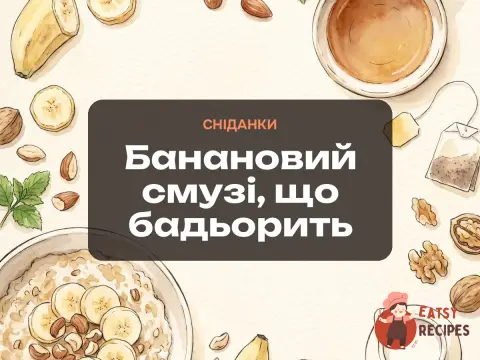 Банановий смузі, що бадьорить