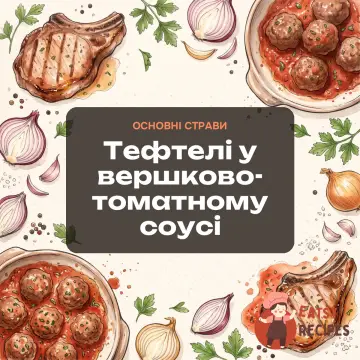 Тефтелі у вершково-томатному соусі