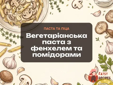Вегетаріанська паста з фенхелем та помідорами