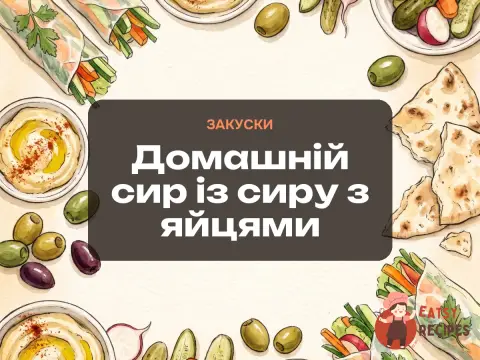 Домашній сир із сиру з яйцями