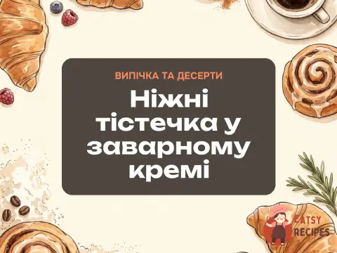 Ніжні тістечка у заварному кремі