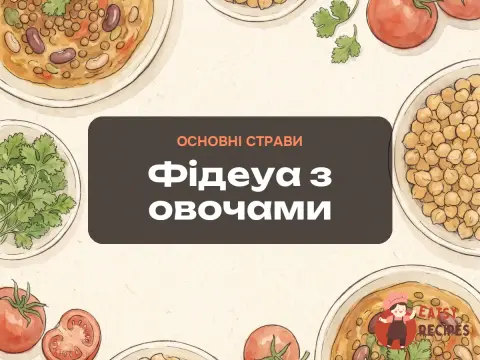 Фідеуа з овочами