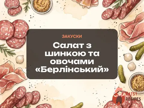 Салат з шинкою та овочами «Берлінський»