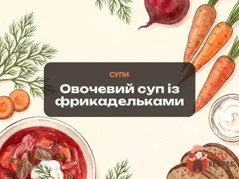 Овочевий суп із фрикадельками