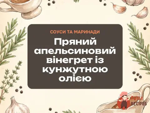 Пряний апельсиновий вінегрет із кунжутною олією