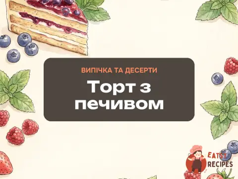 Торт з печивом