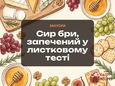 Сир бри, запечений у листковому тесті