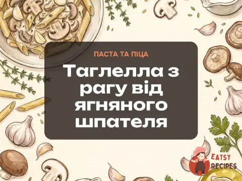 Таглелла з рагу від ягняного шпателя
