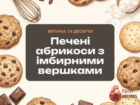 Печені абрикоси з імбирними вершками