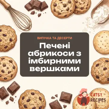 Печені абрикоси з імбирними вершками