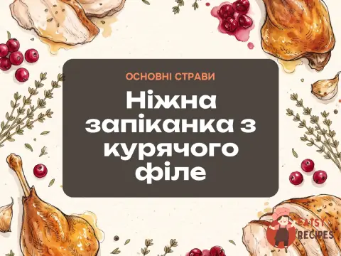 Ніжна запіканка з курячого філе