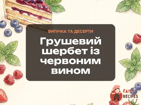 Грушевий шербет із червоним вином