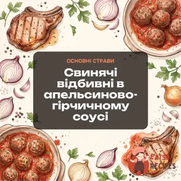 Свинячі відбивні в апельсиново-гірчичному соусі