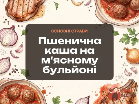 Пшенична каша на м'ясному бульйоні