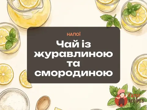 Чай із журавлиною та смородиною