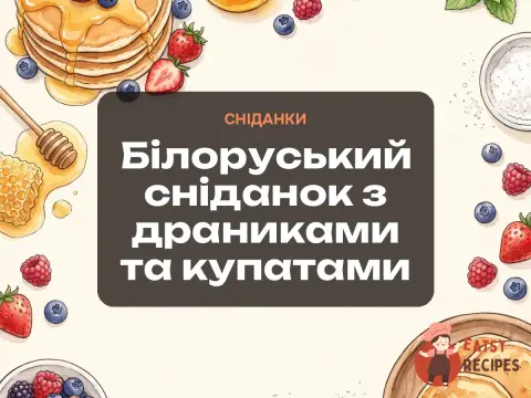 Білоруський сніданок з драниками та купатами
