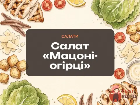 Салат «Мацоні-огірці»