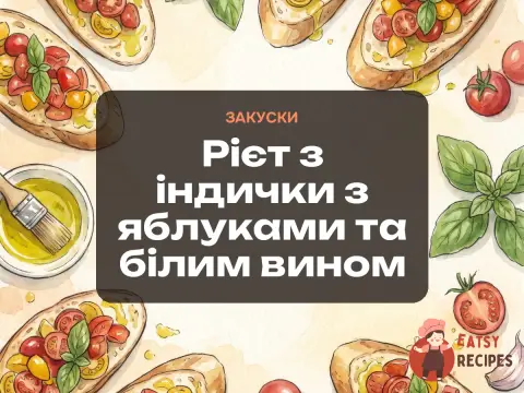 Рієт з індички з яблуками та білим вином