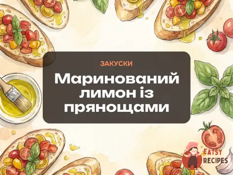 Маринований лимон із прянощами